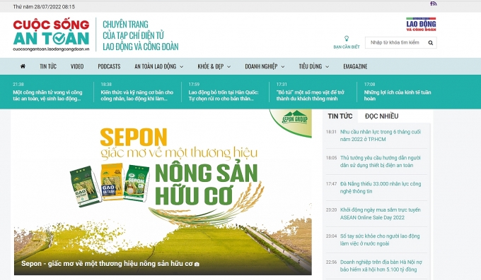 Thư Tổng biên tập: Cùng Lao động và Công đoàn mang đến một cuộc sống an toàn hơn