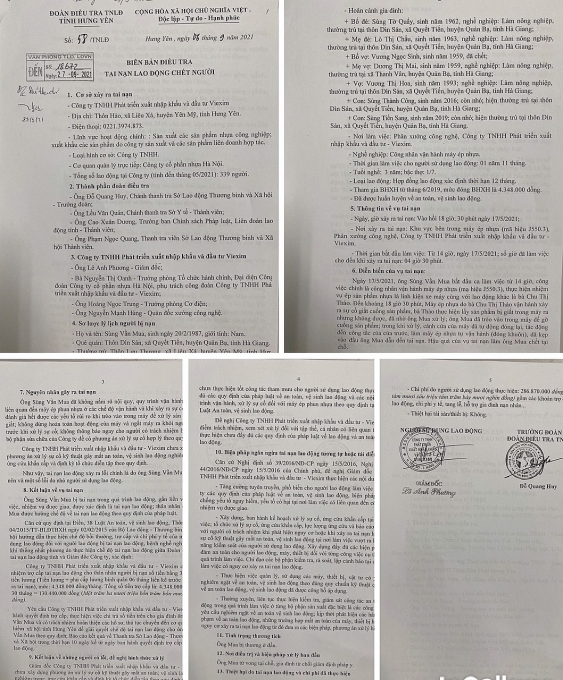 Lao động tử vong do không nắm rõ nội quy và quy trình vận hành