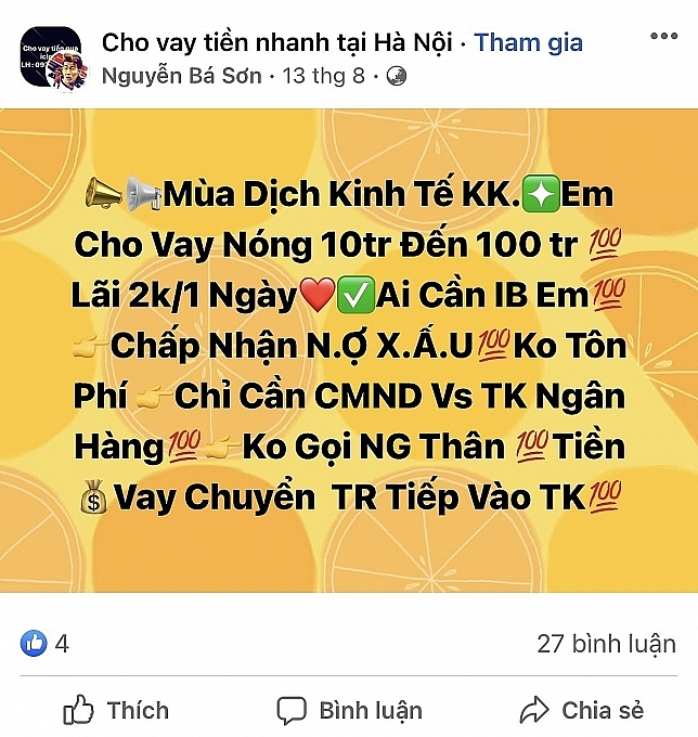 Ám ảnh vướng bẫy “tín dụng đen”