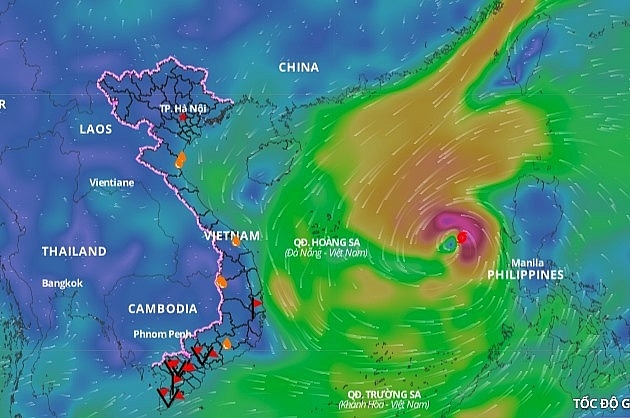 Hàng loạt tỉnh thành cho học sinh nghỉ học tránh bão Noru