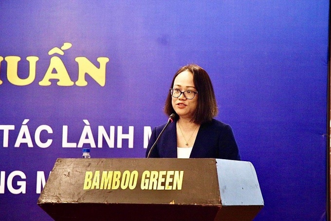 Bà Mai Hương Giang phát biểu khai mạc Hội nghị. Ảnh: 