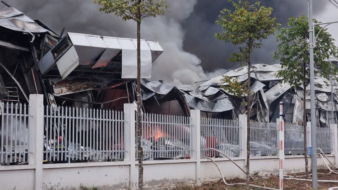 Cháy lớn tại Công ty Hàn Quốc ở Bắc Ninh