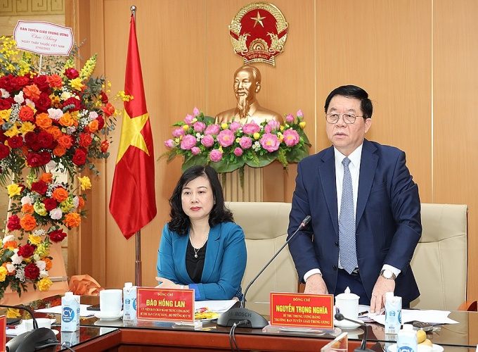 Trưởng Ban Tuyên giáo Trung ương thăm, làm việc với Bộ Y tế