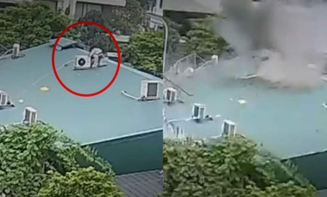 Một thợ sửa chữa điều hoà tử vong vì cục nóng bị nổ tung