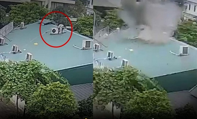 Một thợ sửa chữa điều hoà tử vong vì cục nóng bị nổ tung