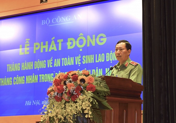 Bộ Công an phát động Tháng Hành động về An toàn vệ sinh lao động 2023