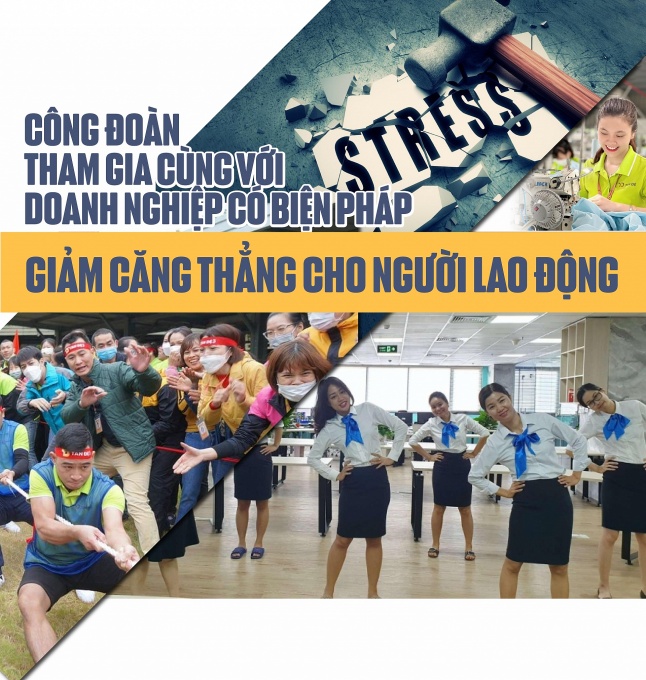 4 giải pháp Công đoàn giảm nguy cơ căng thẳng tại nơi làm việc cho NLĐ