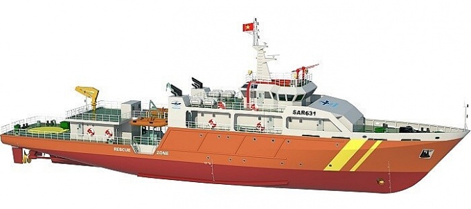Năm 2024 sẽ tiếp nhận tàu cứu nạn có khả năng hỗ trợ cùng lúc 100 người trên biển
