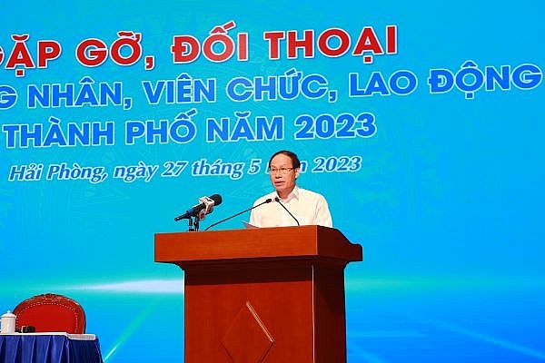Vấn đề nhà ở xã hội được công nhân lao động đối thoại với Bí thư Thành uỷ  Hải Phòng
