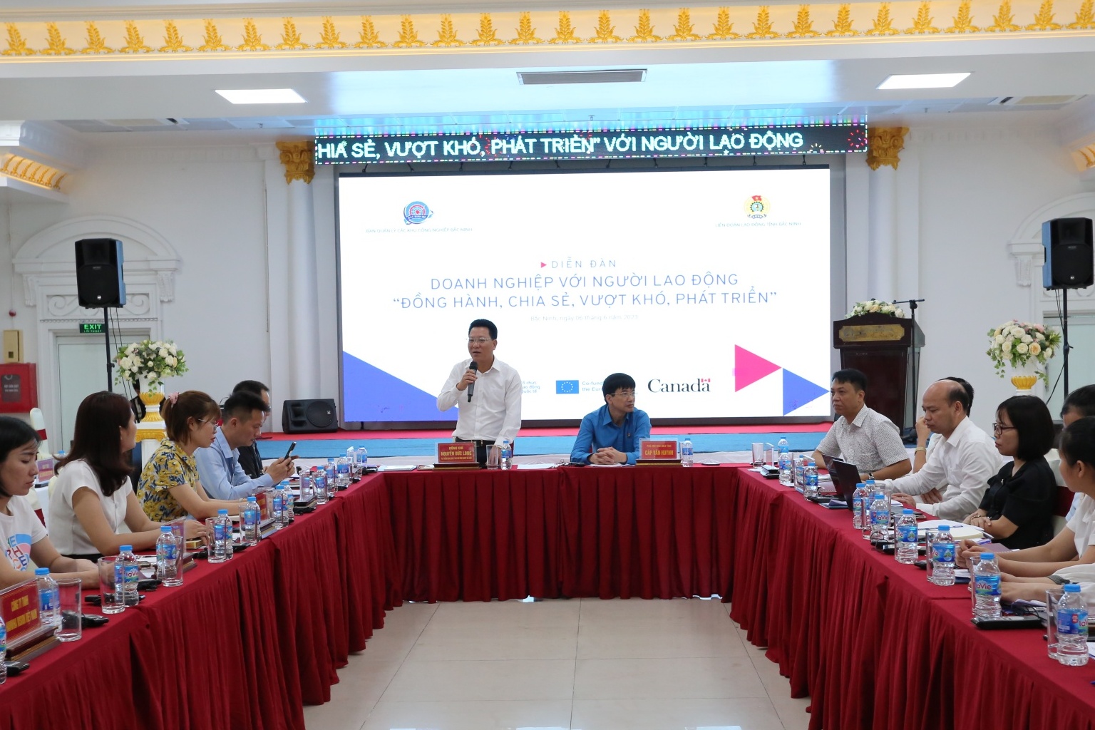 Doanh nghiệp đồng hành, chia sẻ, vượt khó, phát triển cùng NLĐ