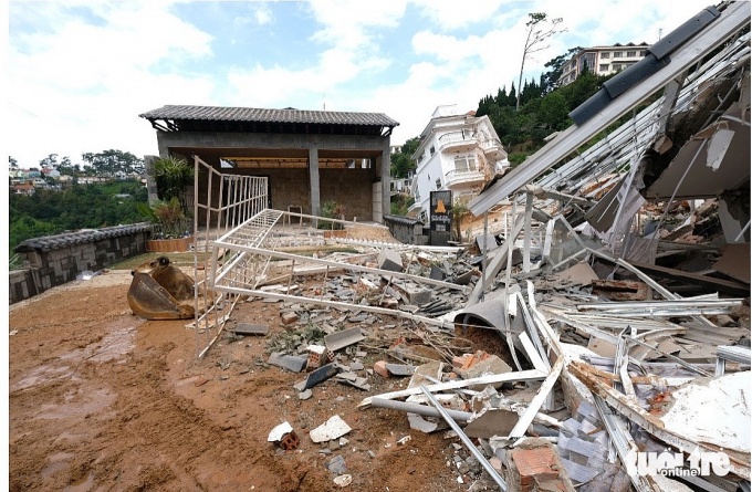 Hai vợ chồng công nhân tử vong trong vụ sạt lở nghiêm trọng tại Đà Lạt