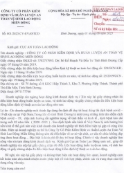 Doanh nghiệp xin dừng hoạt động kinh doanh dịch vụ về kiểm định và huấn luyện