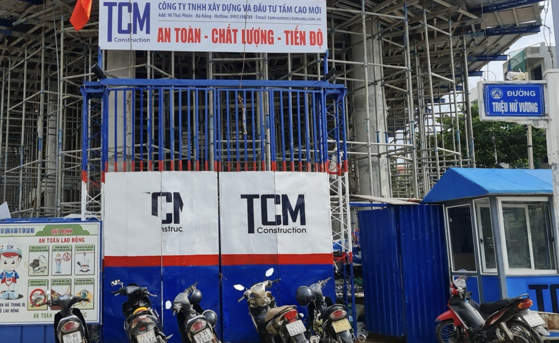 Một công nhân bị tai nạn điện khi thi công nhà ở trung tâm Đà Nẵng