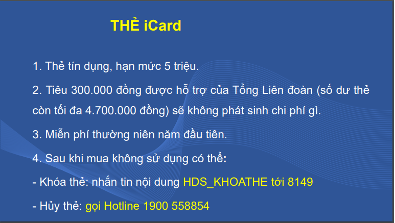 Tài khoản thẻ HD SAISON có 5.000.000 đồng, đoàn viên sử dụng sao cho đúng và an toàn?