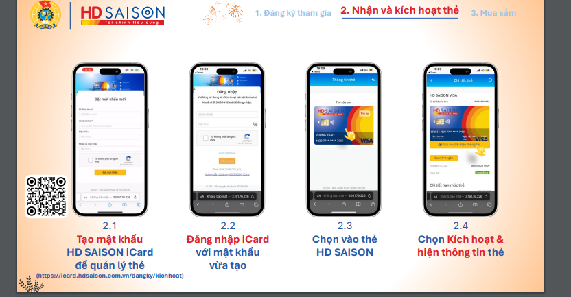 Tài khoản thẻ HD SAISON có 5.000.000 đồng, đoàn viên sử dụng sao cho đúng và an toàn?