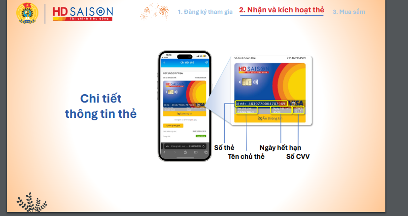 Tài khoản thẻ HD SAISON có 5.000.000 đồng, đoàn viên sử dụng sao cho đúng và an toàn?