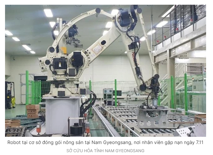 Cảnh báo nguy cơ tai nạn lao động do robot