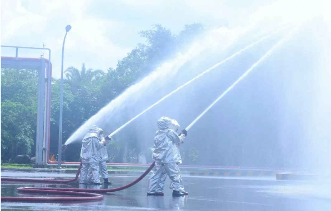 PV GAS Vũng Tàu tổ chức diễn tập chữa cháy, cứu nạn cứu hộ tại Kho cảng