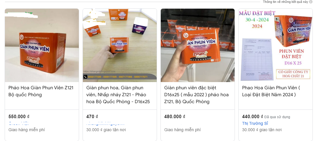 Pháo hoa Z121 bán tràn lan: Làm thế nào để nhận biết pháo hoa xịn?