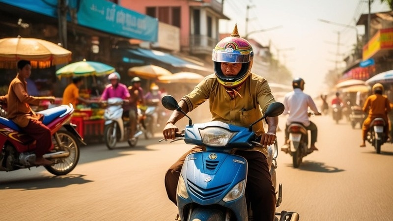 Mùa nắng nóng, tài xế xe ôm công nghệ đối mặt nguy cơ kiệt sức, đột quỵ