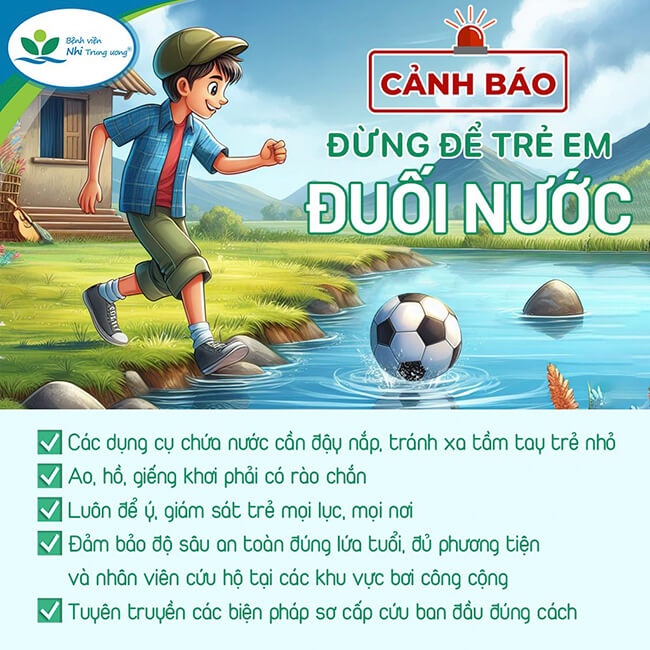 Cảnh báo nguy cơ trẻ nhỏ đuối nước ngay tại gia đình