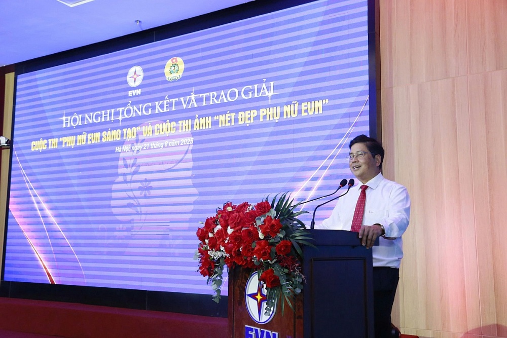 Võ Quang Lâm – Phó Tổng giám đốc EVN, Trưởng ban Vì sự tiến bộ phụ nữ EVN. Ảnh: ĐVCC