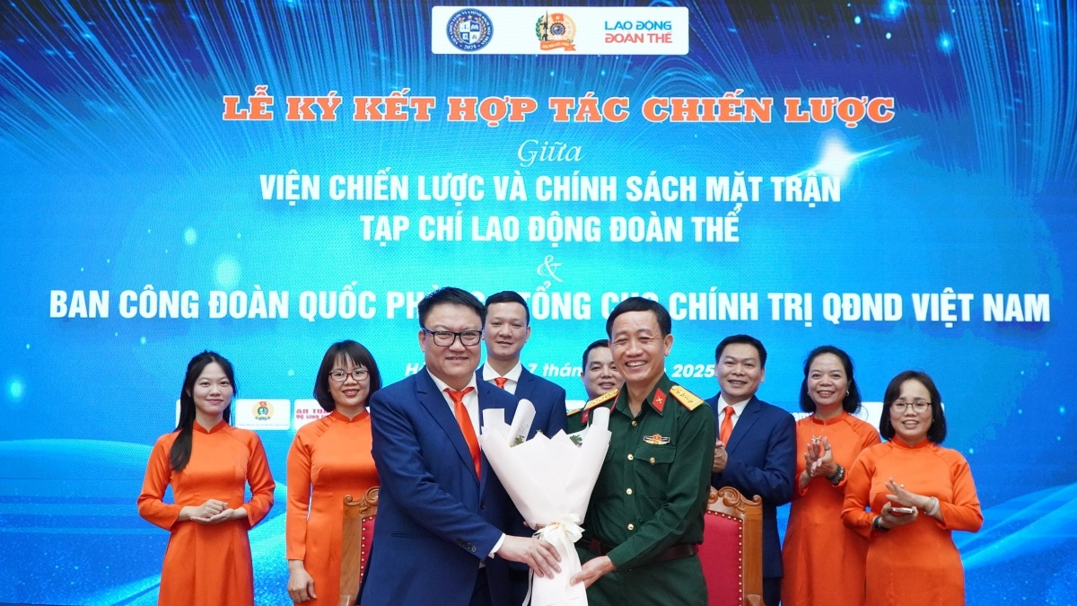 Hợp tác chiến lược giữa Viện Chiến lược và Chính sách Mặt trận - Ban Công đoàn Quốc phòng