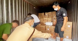 Chặn xe tải vận chuyển gần 16 tấn thịt lợn không rõ nguồn gốc